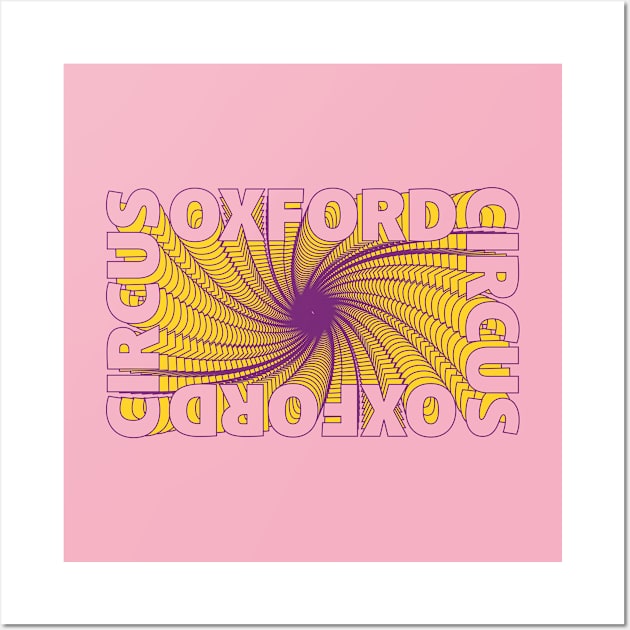 Retro Oxford Circus Wall Art by stu-dio-art